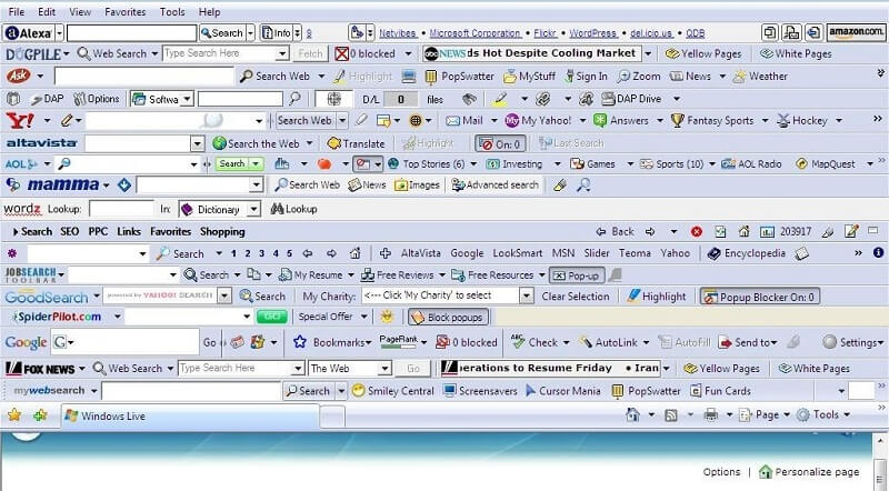 Lost Toolbars In Vista