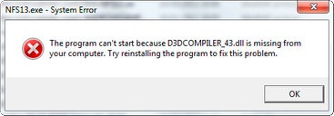 d3dcompiler_43dll не найден