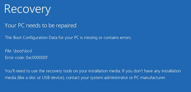 Как восстановить загрузчик в Windows 8