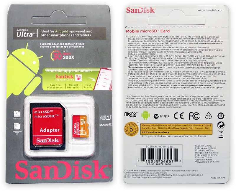 Определяем поддельную MicroSD карточку