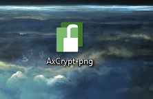 Зашифрованный файл с помощью AxCrypt