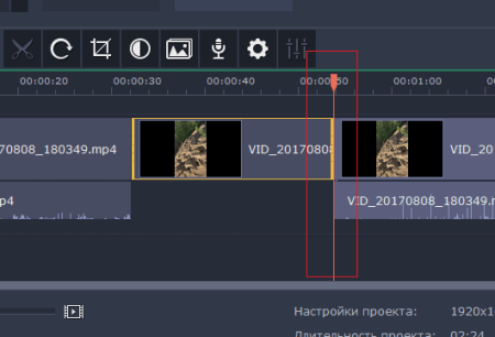 Как создать стоп-кадр в программе Movavi Video Editor