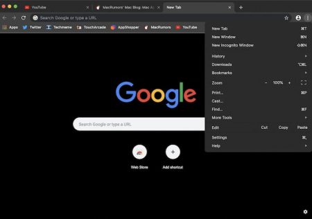 Как включить темную тему в Google Chrome