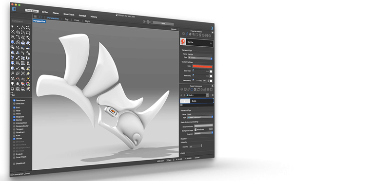 Возможности Rhinoceros 3D для трёхмерного моделирования