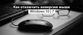 Как отключить инверсию мыши Windows 10 | 7 и играх