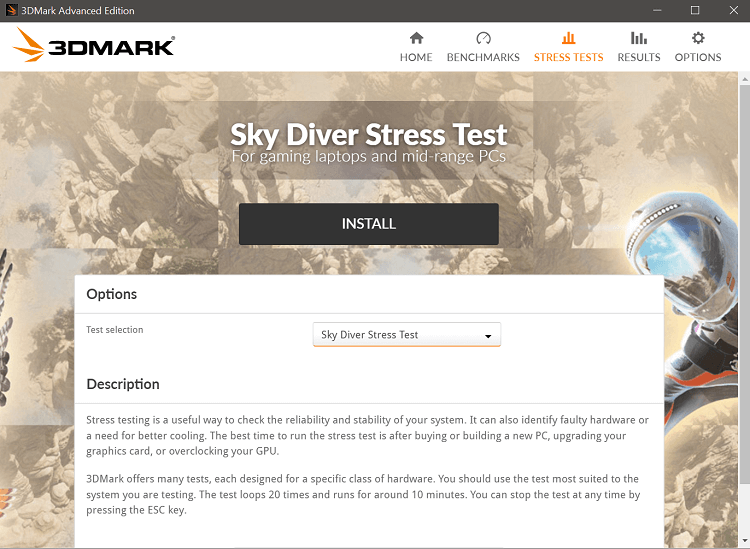3DMarks Stress Test