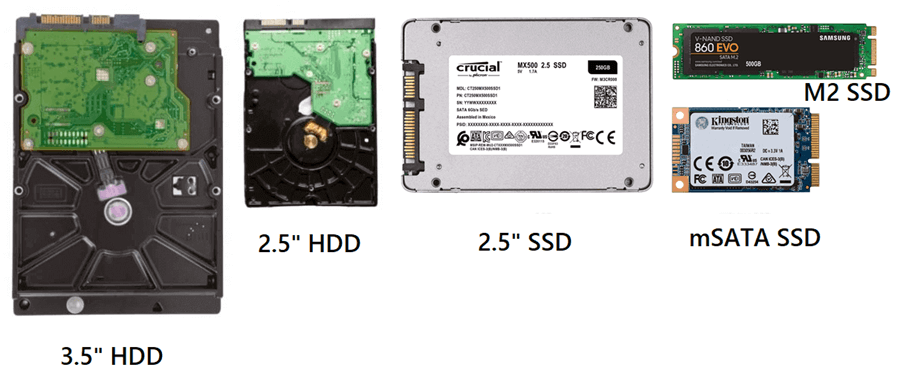 Какие бывают форм-факторы SSD и HDD