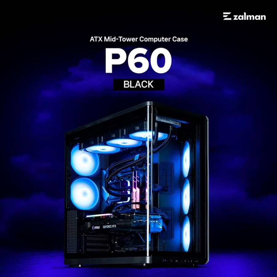 Zalman P60 — новый корпус с форм-фактором ATX Mid-Tower