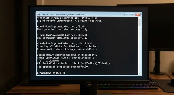 Пересоздание хранилища BCD утилитой Bootrec Пересоздание хранилища BCD утилитой Bootrec