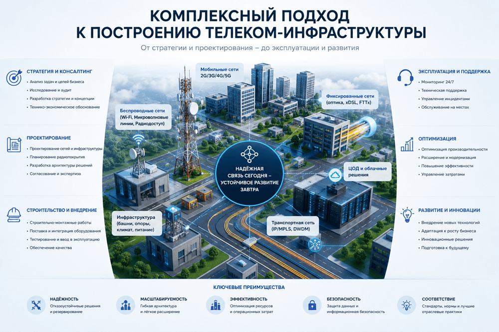 Комплексный подход к построению телеком-инфраструктуры